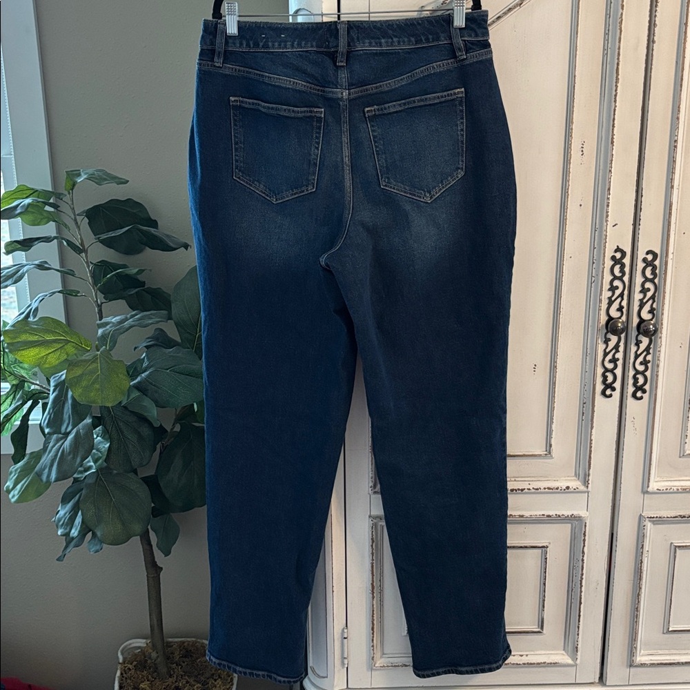 Lane Bryant Mid Rise Boyfriend Women 12L (12 Long) Blue Jeans 5 Pocket Denim - Picture 2 of 8